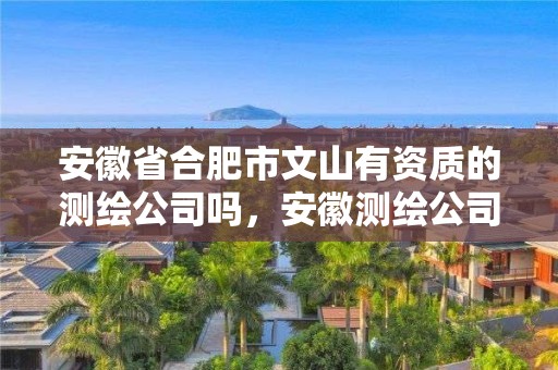 安徽省合肥市文山有资质的测绘公司吗，安徽测绘公司名录