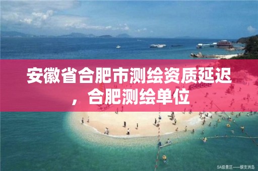 安徽省合肥市测绘资质延迟，合肥测绘单位