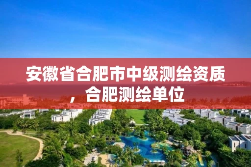 安徽省合肥市中级测绘资质,合肥测绘单位 安徽省合肥市中级测绘资质,合肥测绘单位