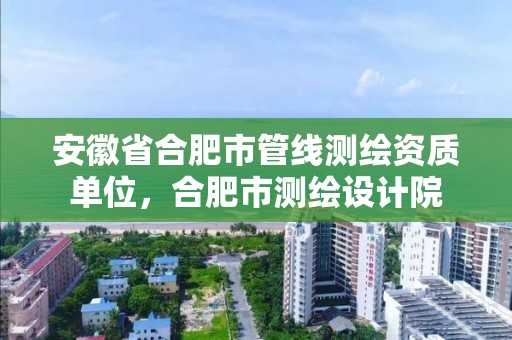 安徽省合肥市管线测绘资质单位，合肥市测绘设计院