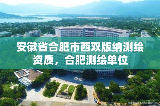 安徽省合肥市西双版纳测绘资质，合肥测绘单位