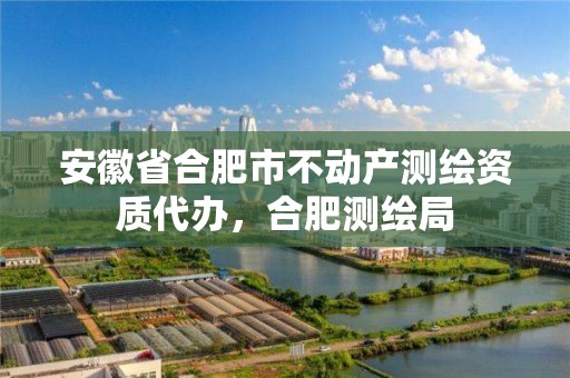 安徽省合肥市不动产测绘资质代办，合肥测绘局