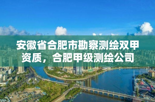 安徽省合肥市勘察测绘双甲资质，合肥甲级测绘公司