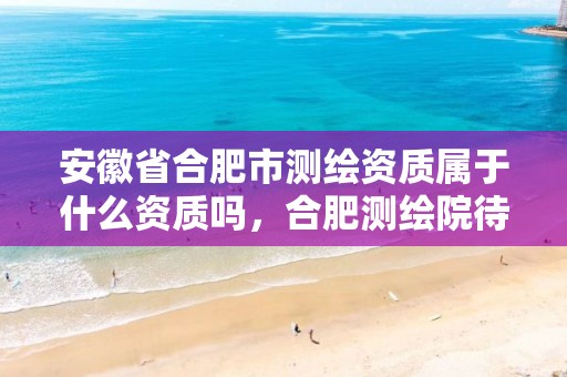 安徽省合肥市测绘资质属于什么资质吗，合肥测绘院待遇怎么样