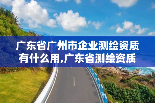 广东省广州市企业测绘资质有什么用,广东省测绘资质办理流程。