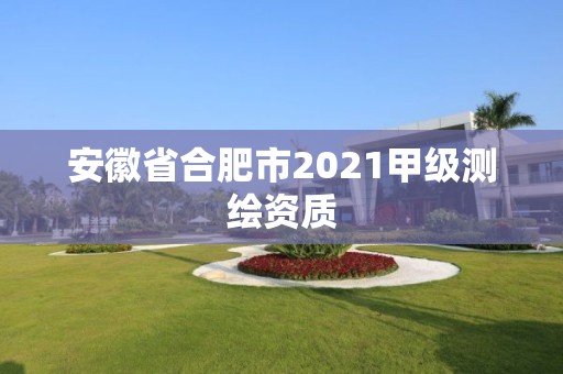 安徽省合肥市2021甲级测绘资质