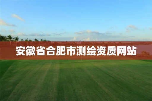 安徽省合肥市测绘资质网站 安徽省合肥市测绘资质网站