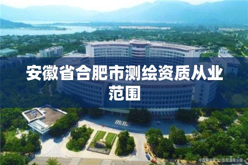 安徽省合肥市测绘资质从业范围