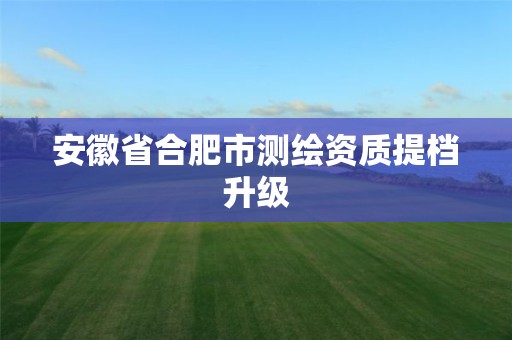 安徽省合肥市测绘资质提档升级