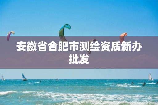 安徽省合肥市测绘资质新办批发