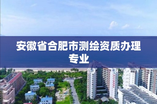 安徽省合肥市测绘资质办理专业