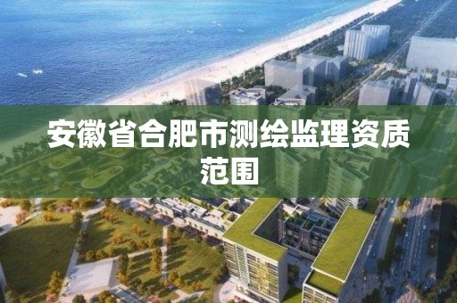 安徽省合肥市测绘监理资质范围