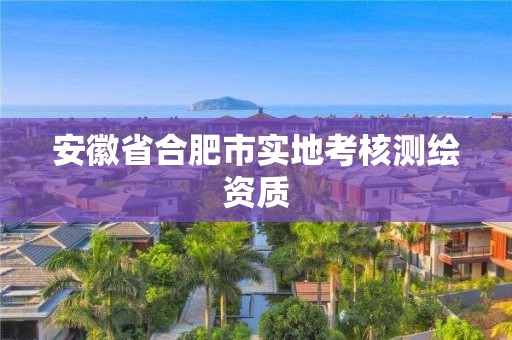 安徽省合肥市实地考核测绘资质