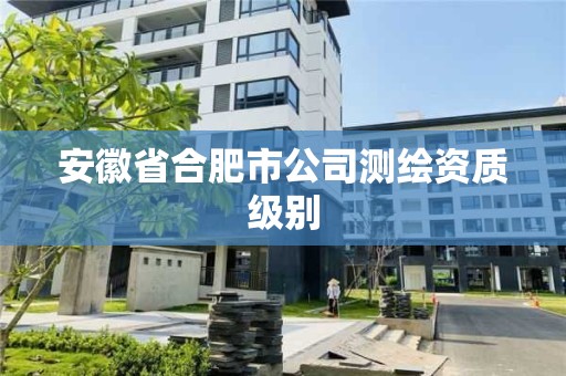 安徽省合肥市公司测绘资质级别