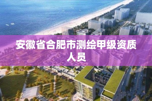 安徽省合肥市测绘甲级资质人员