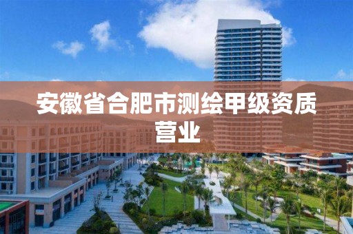 安徽省合肥市测绘甲级资质营业