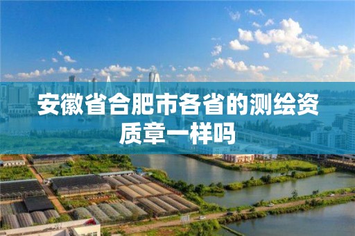 安徽省合肥市各省的测绘资质章一样吗