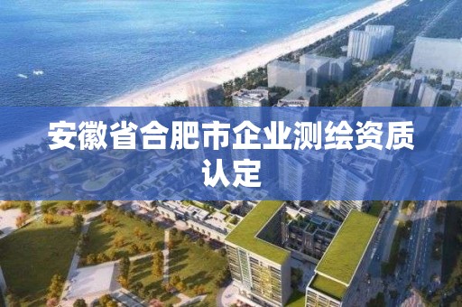 安徽省合肥市企业测绘资质认定