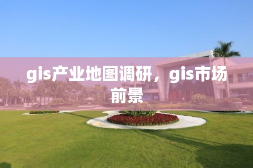 gis产业地图调研，gis市场前景