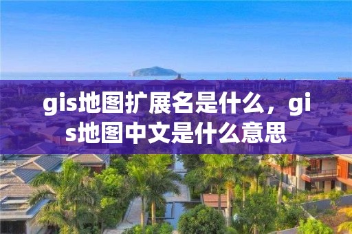 gis地图扩展名是什么，gis地图中文是什么意思