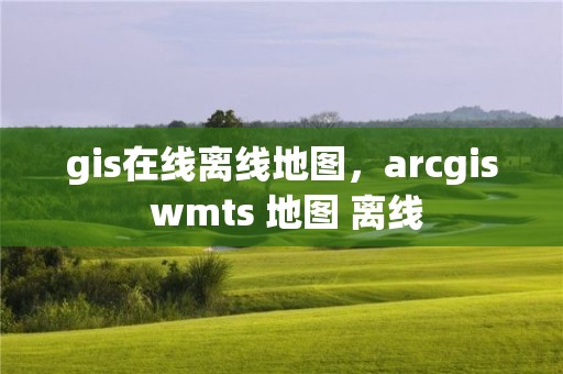 gis在线离线地图，arcgis wmts 地图 离线