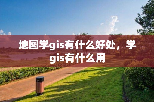 地图学gis有什么好处，学gis有什么用