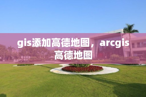 gis添加高德地图，arcgis高德地图