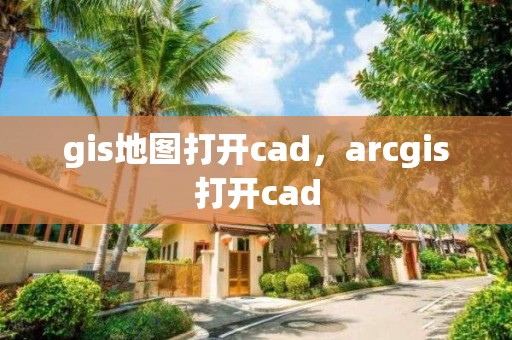 gis地图打开cad，arcgis打开cad