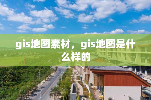 gis地图素材，gis地图是什么样的