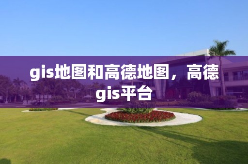 gis地图和高德地图，高德gis平台