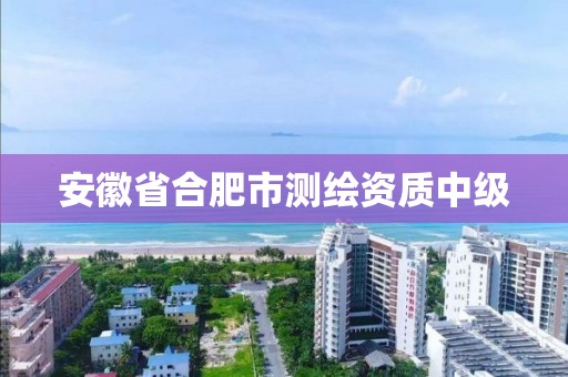 安徽省合肥市测绘资质中级