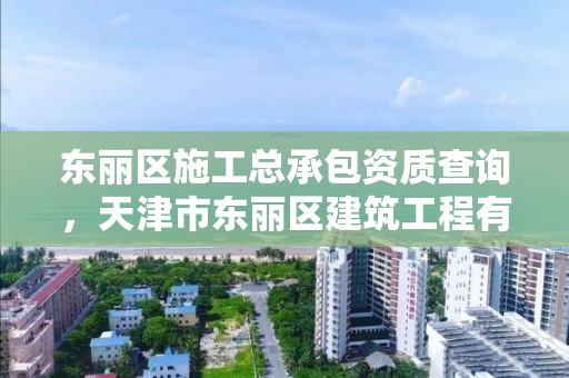 东丽区施工总承包资质查询，天津市东丽区建筑工程有限公司