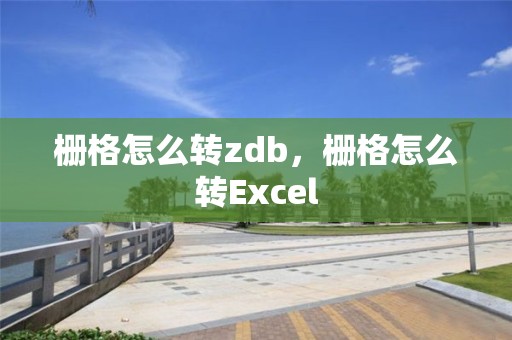 栅格怎么转zdb，栅格怎么转Excel