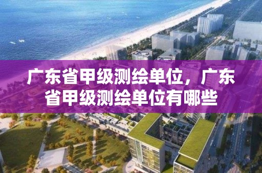 广东省甲级测绘单位，广东省甲级测绘单位有哪些