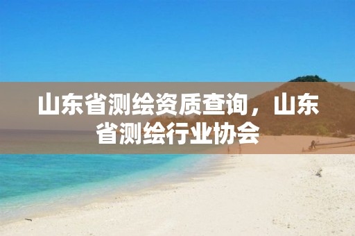 山东省测绘资质查询，山东省测绘行业协会