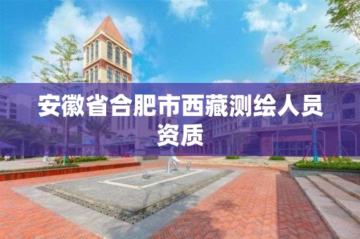 安徽省合肥市西藏测绘人员资质