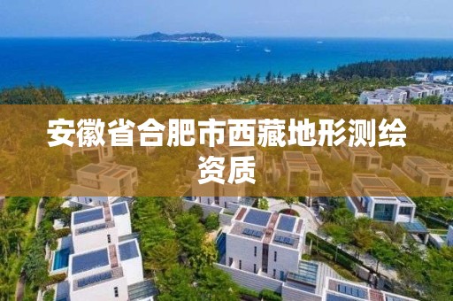 安徽省合肥市西藏地形测绘资质