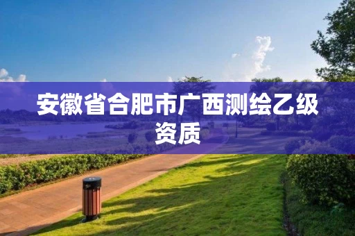 安徽省合肥市广西测绘乙级资质 安徽省合肥市广西测绘乙级资质