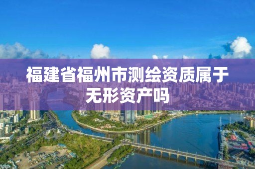 福建省福州市测绘资质属于无形资产吗