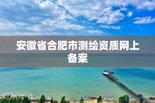 安徽省合肥市测绘资质网上备案