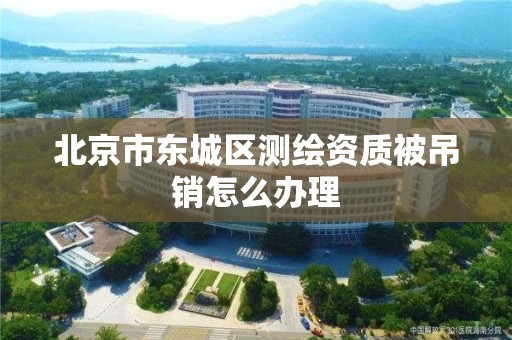 北京市东城区测绘资质被吊销怎么办理