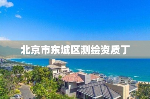 北京市东城区测绘资质丁