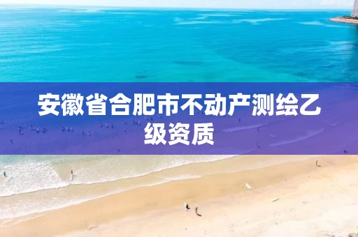 安徽省合肥市不动产测绘乙级资质 安徽省合肥市不动产测绘乙级资质