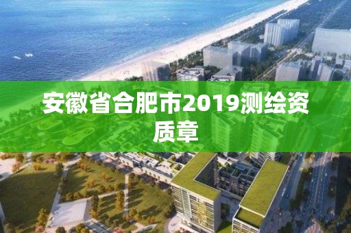 安徽省合肥市2019测绘资质章