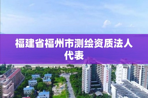 福建省福州市测绘资质法人代表