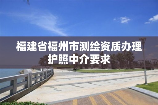 福建省福州市测绘资质办理护照中介要求