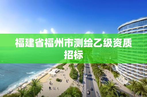 福建省福州市测绘乙级资质招标