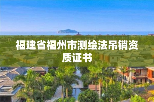 福建省福州市测绘法吊销资质证书