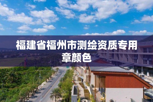 福建省福州市测绘资质专用章颜色