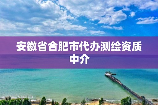 安徽省合肥市代办测绘资质中介